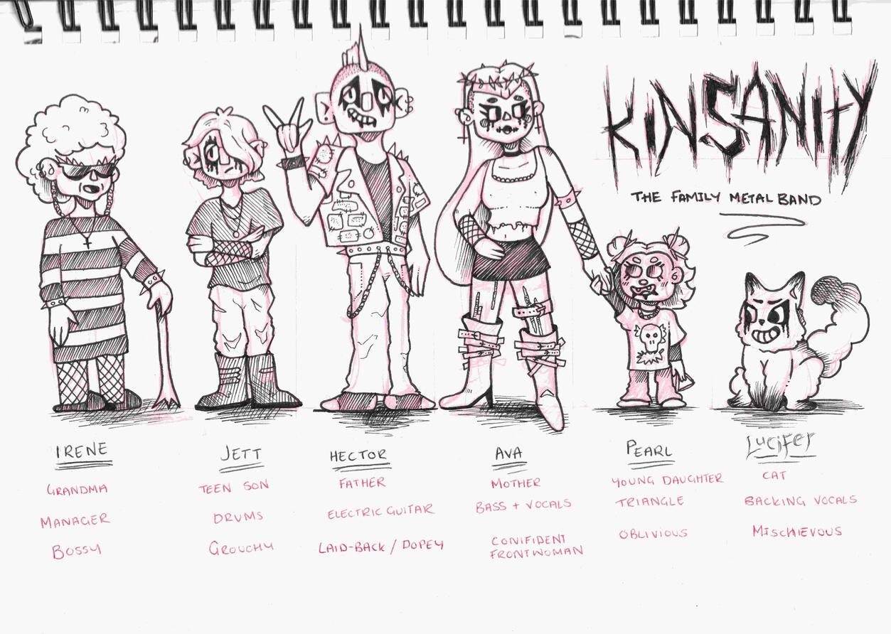Kinsanity Family - Concept Sketches