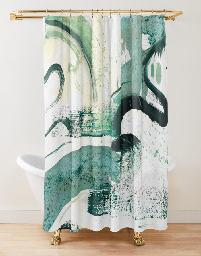 Abstract Shower Curtain